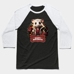 Christmas Possum Baseball T-Shirt